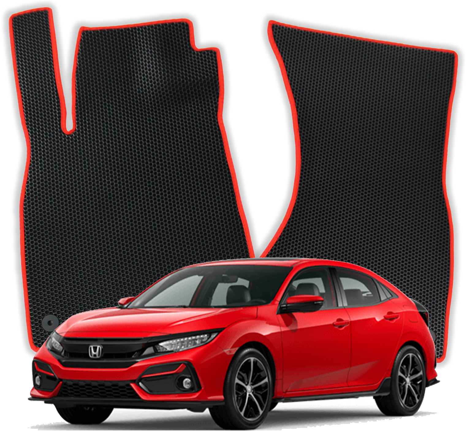 OMEVO EVA Koberečky pro Honda Civic 10 gen Hatchback 5 dveří (2015-2021)
