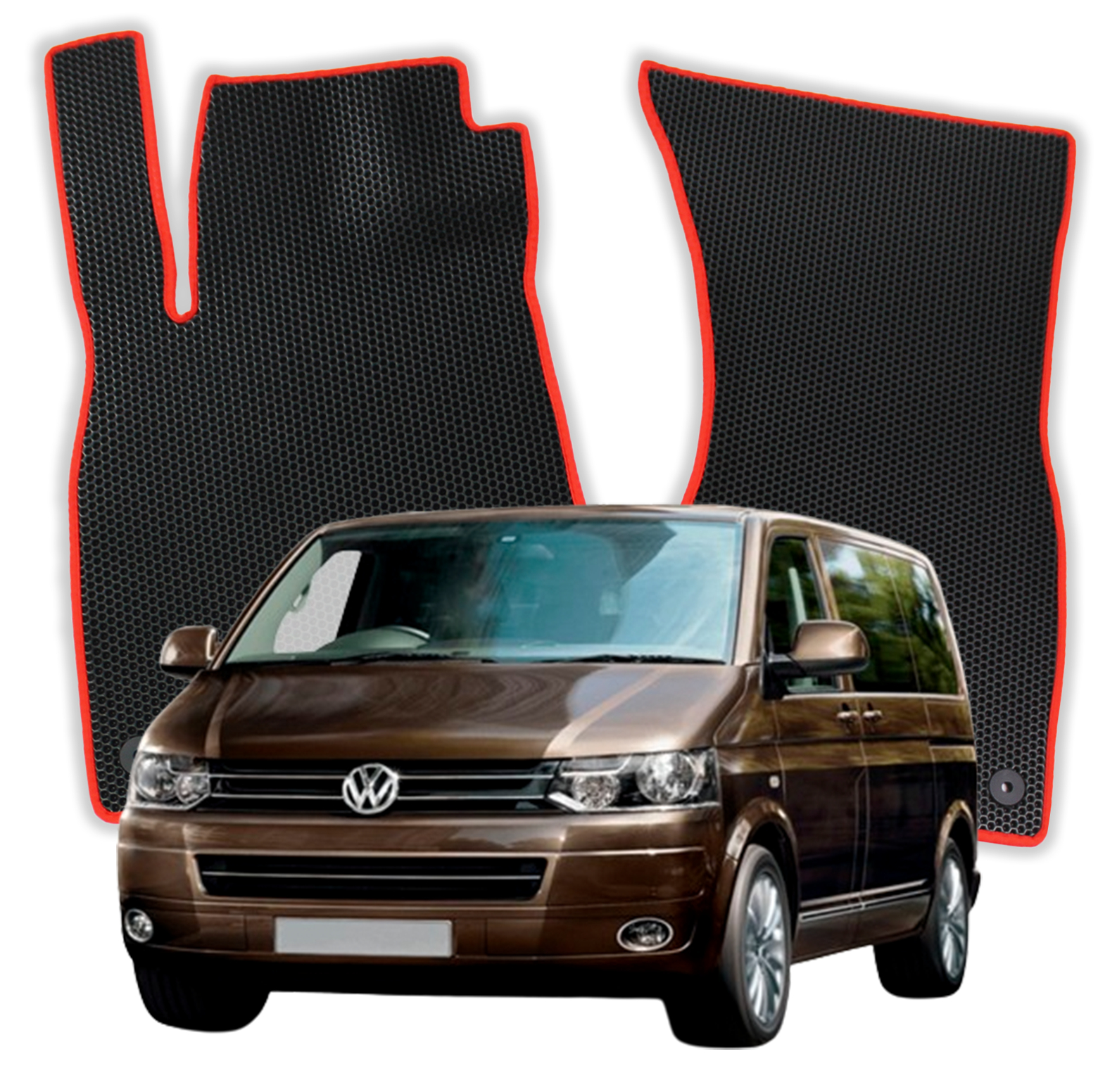 OMEVO EVA Koberečky pro Volkswagen Transporter Caravelle T5 5 gen Minivan 4 dveře (2003-2009)
