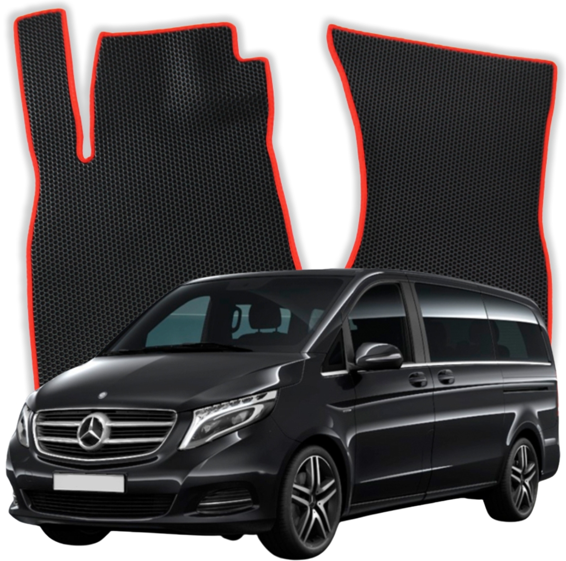 OMEVO EVA Koberečky pro Mercedes-Benz V Třída W447 3 gen Minivan Long (2014-2025)