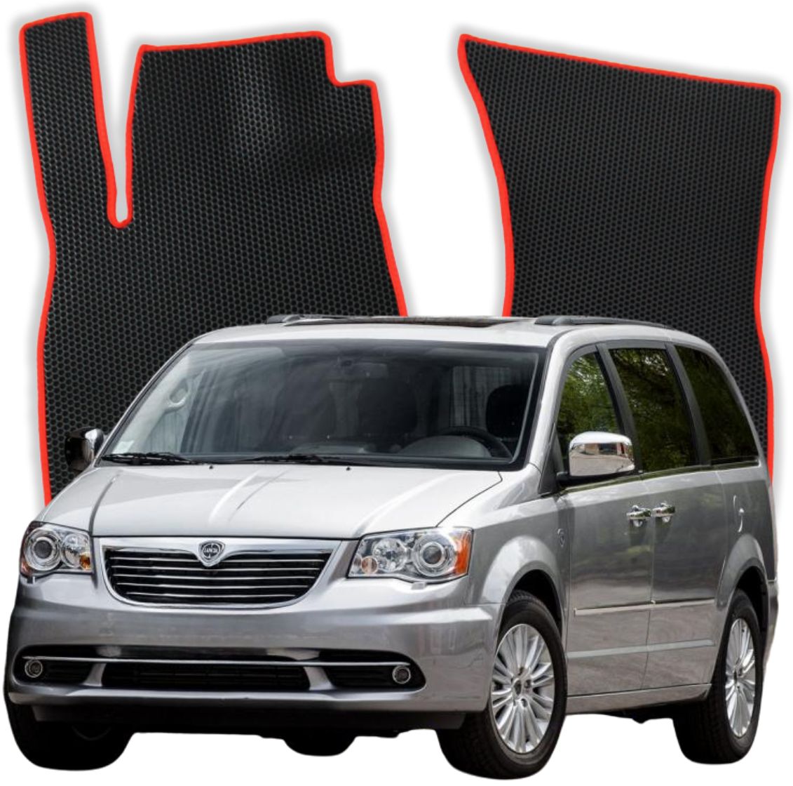 OMEVO EVA Koberečky pro Lancia Voyager 1 gen Minivan (2011-2016)