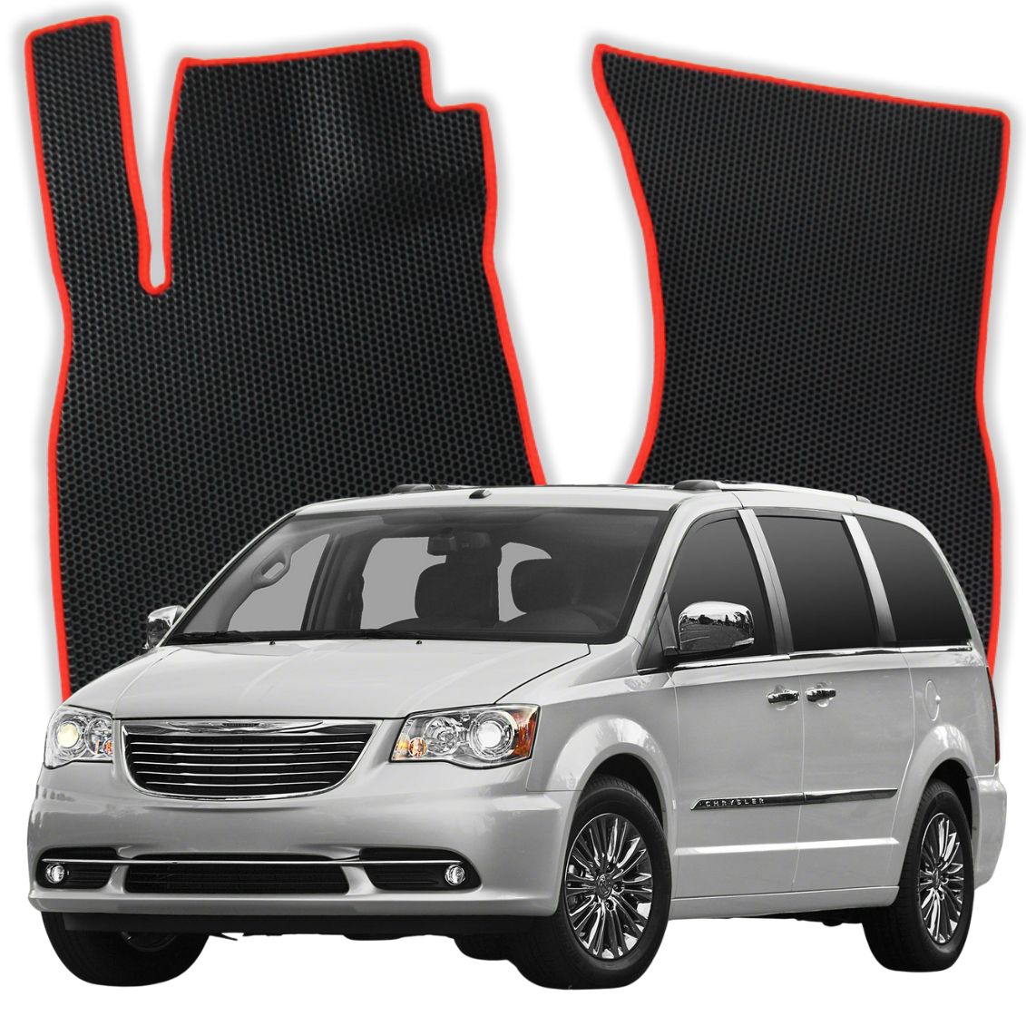 OMEVO EVA Koberečky pro Chrysler Town & Country Touring 5 gen Minivan (2007-2016)