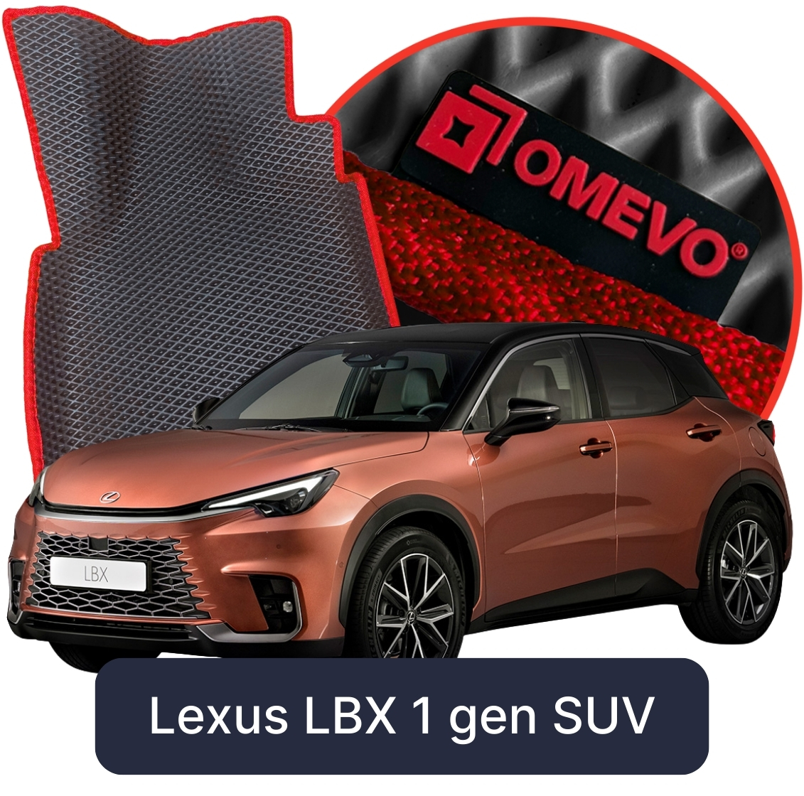 OMEVO 5D Pro Koberečky do Lexus LBX 1. gen SUV (2023-2025)