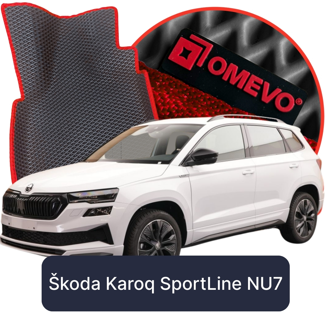 OMEVO 5D Pro Koberečky do Škoda Karoq SportLine NU7 1. gen SUV (2017-2025)