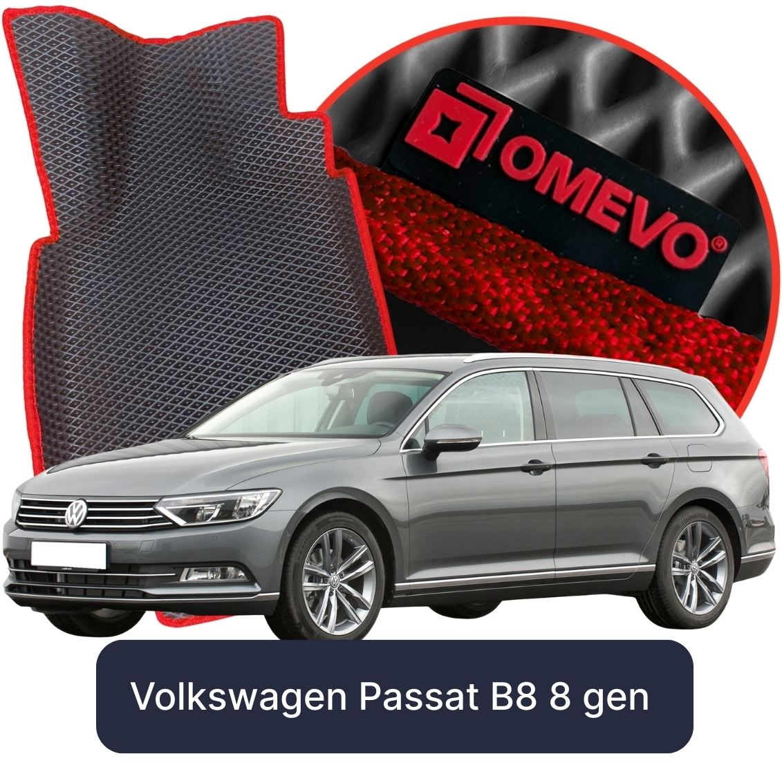 OMEVO 5D Pro Koberečky do Volkswagen Passat B8 8. gen Kombi (2014-2023)