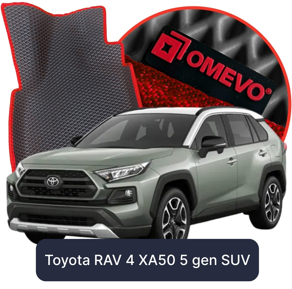 OMEVO 5D Pro Koberečky do Toyota RAV 4 XA50 5. gen SUV (2019-2025)