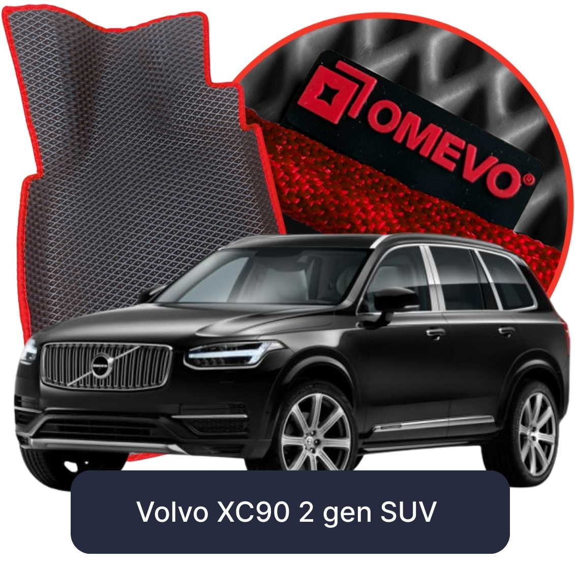 OMEVO 5D Pro Koberečky do Volvo XC90 7-místný 2. gen SUV (2015-2025)