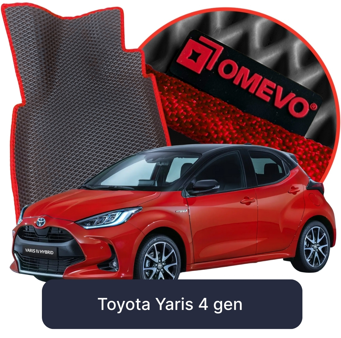 OMEVO 5D Pro Koberečky do Toyota Yaris 4. gen Hatchback 5 dveří (2020-2025)