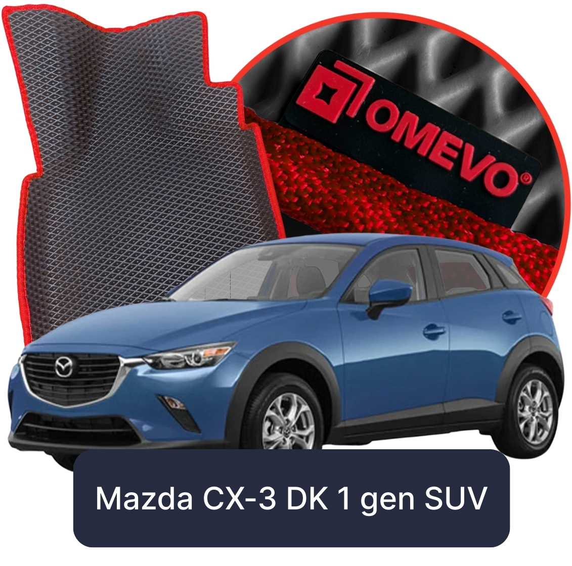 OMEVO 5D Pro Koberečky do Mazda CX-3 DK 1. gen SUV (2014-2021)