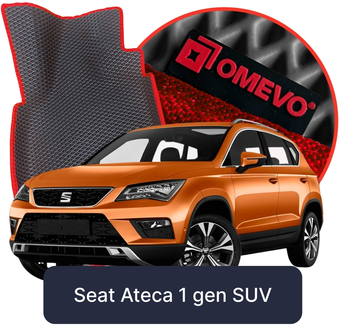 OMEVO 5D Pro Koberečky do Seat Ateca 1. gen SUV (2016-2025)