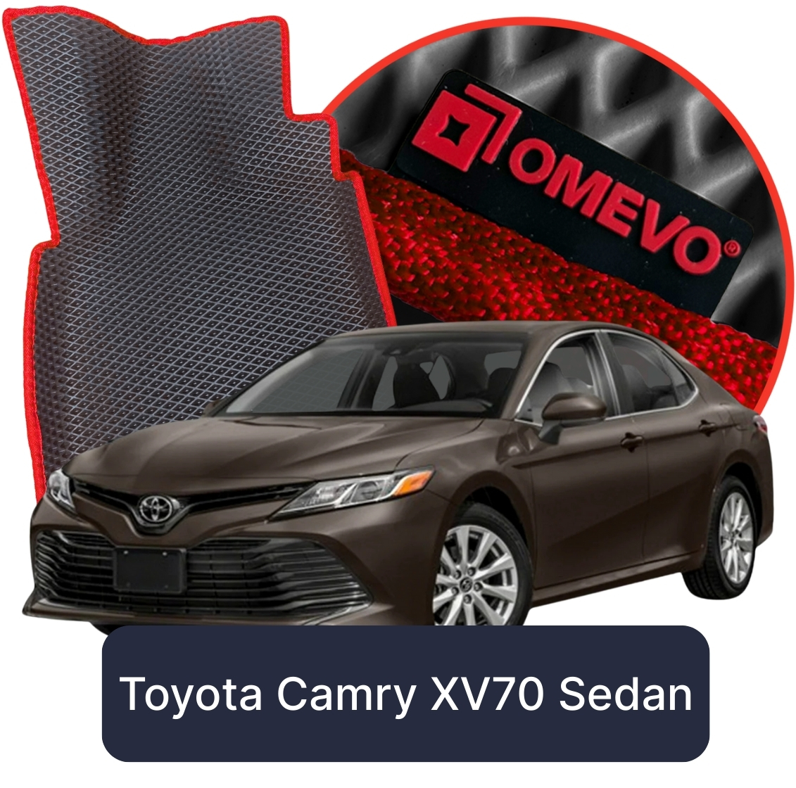OMEVO 5D Pro Koberečky do Toyota Camry XV70 8. gen Sedan (2017-2024)