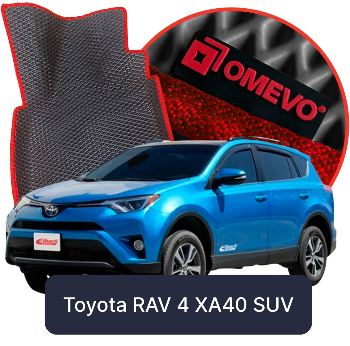 OMEVO 5D Pro Koberečky do Toyota RAV 4 XA40 4. gen SUV (2012-2018)