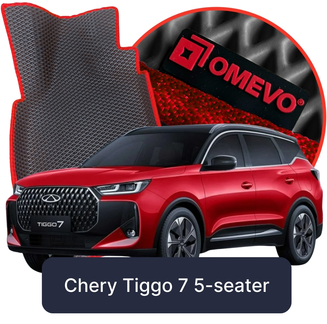 OMEVO 5D Pro Koberečky do Chery Tiggo 7 5-místný 1. gen SUV (2023-2025)
