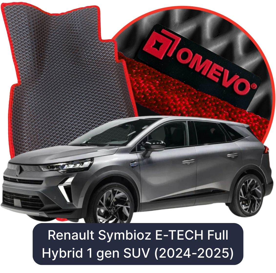 OMEVO 5D Pro Koberečky do Renault Symbioz E-TECH Full Hybrid 1 gen SUV (2024-2026)
