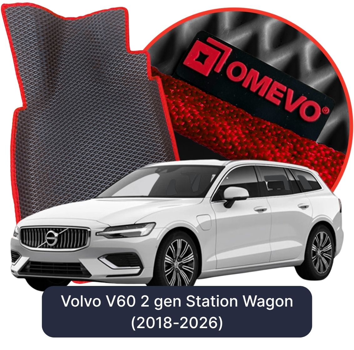 OMEVO 5D Pro Koberečky do Volvo V60 2. gen Kombi (2018-2025)